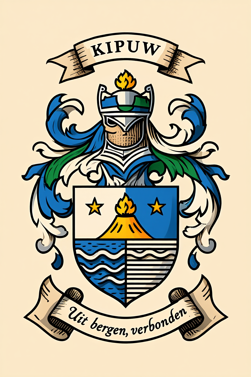 Familiewapen van de achternaam KIPUW (vergrendeld)