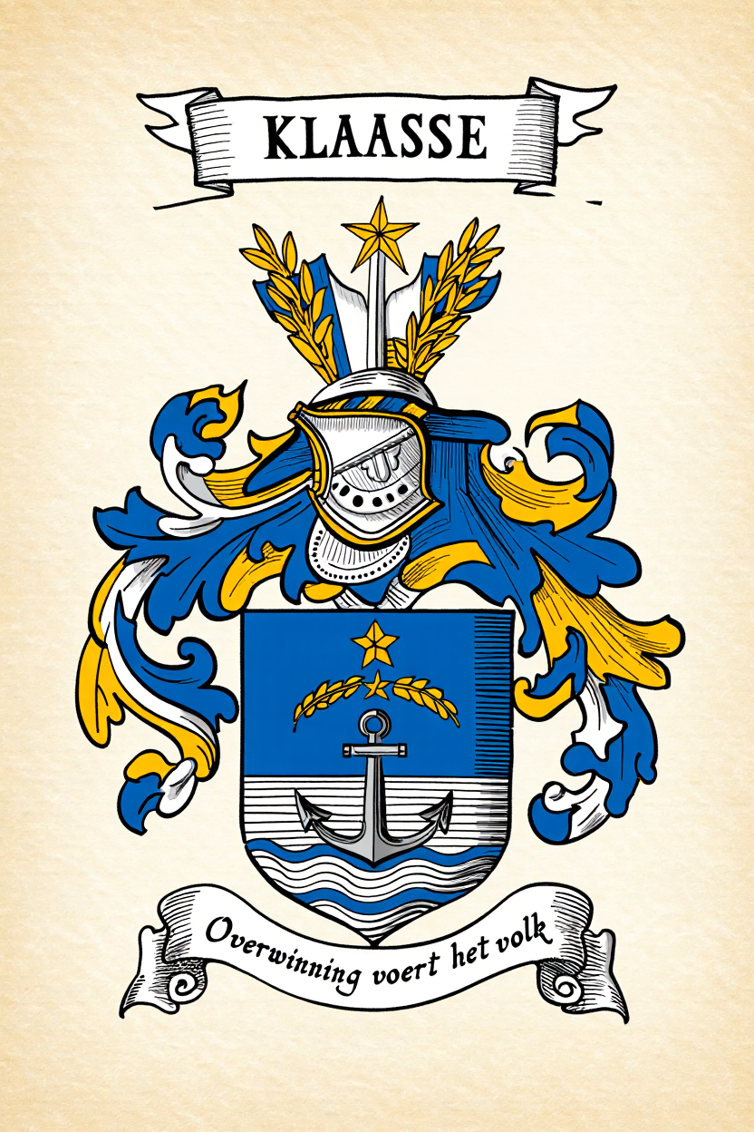 Familiewapen van de achternaam KLAASSE