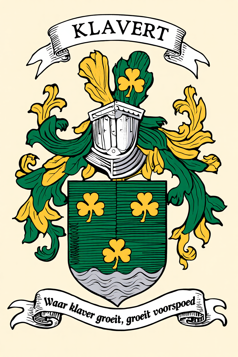 Familiewapen van de achternaam KLAVERT