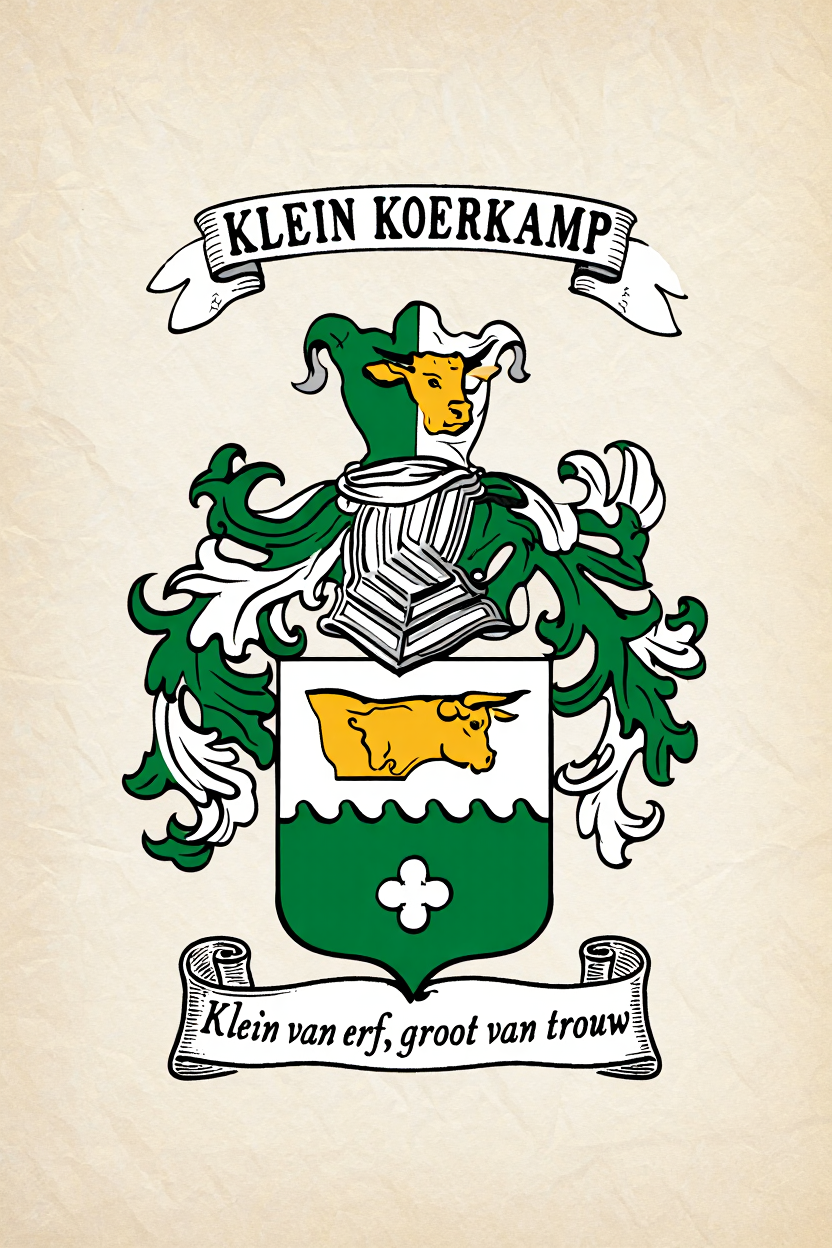 Familiewapen van de achternaam KLEIN KOERKAMP