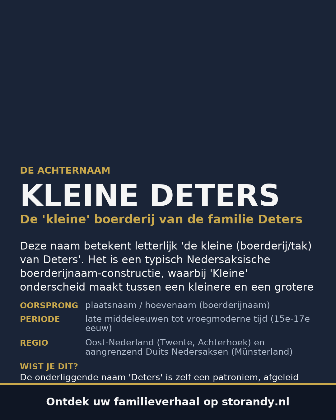 Familiewapen van de achternaam KLEINE DETERS