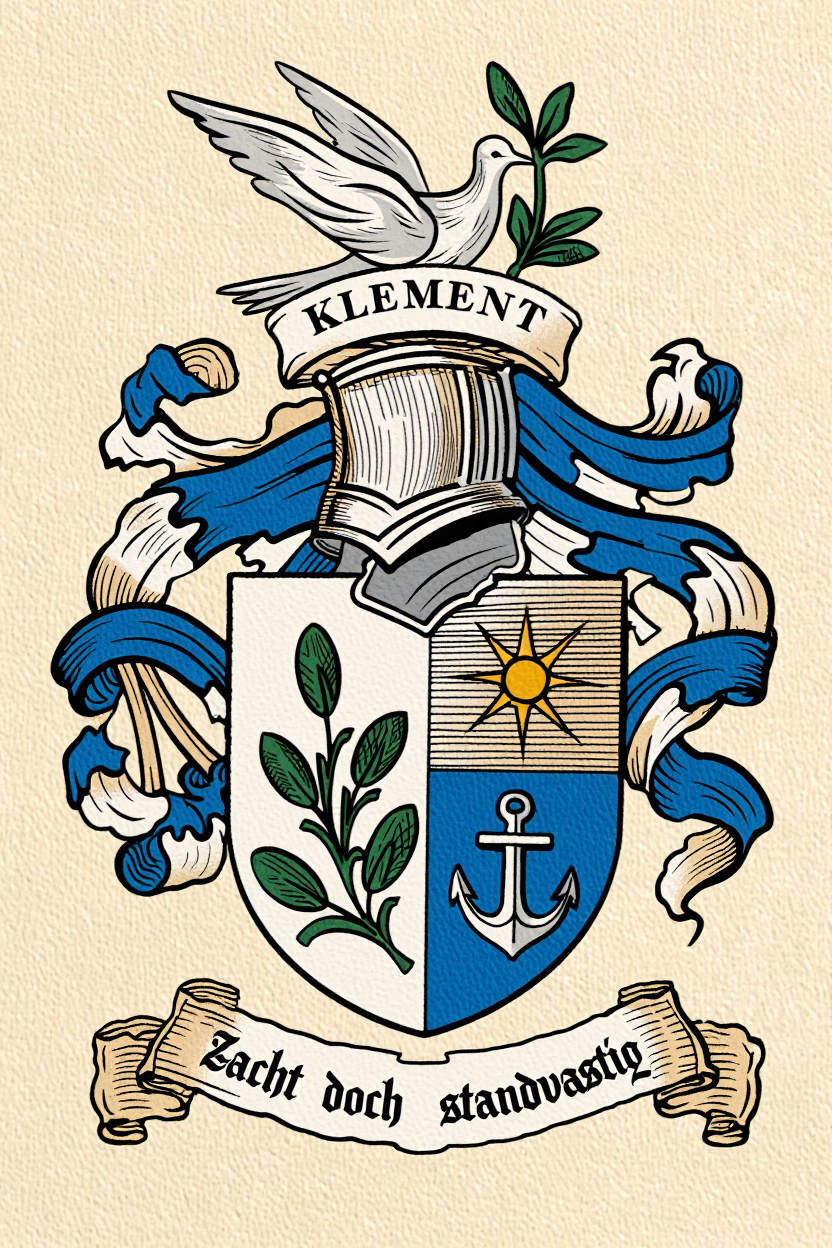 Familiewapen van de achternaam KLEMENT (vergrendeld)