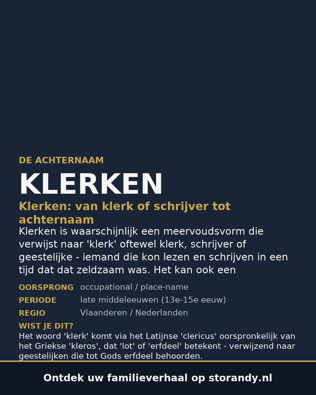 Familiewapen van de achternaam KLERKEN