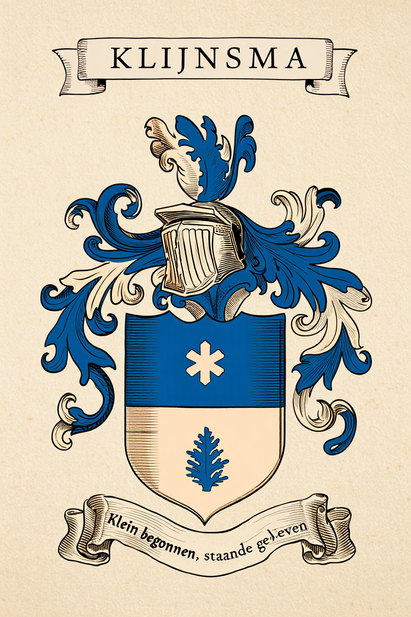Familiewapen van de achternaam KLIJNSMA