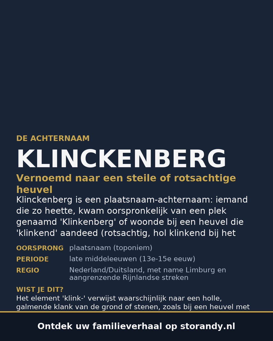 Familiewapen van de achternaam KLINCKENBERG