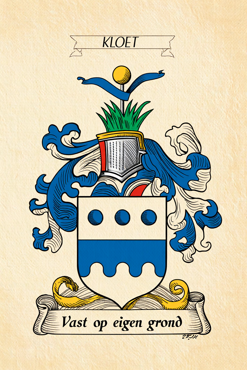 Familiewapen van de achternaam KLOET