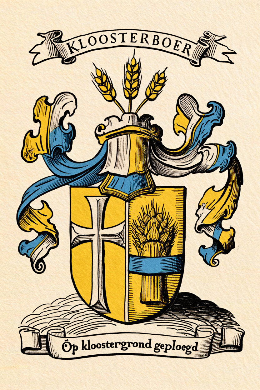 Familiewapen van de achternaam KLOOSTERBOER (vergrendeld)