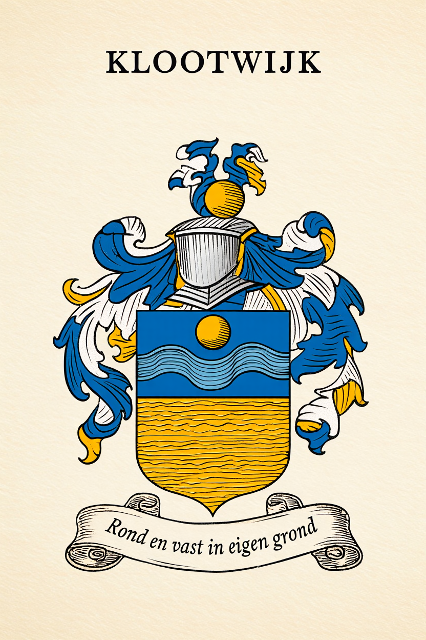 Familiewapen van de achternaam KLOOTWIJK