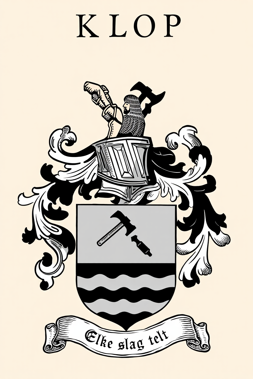 Familiewapen van de achternaam KLOP