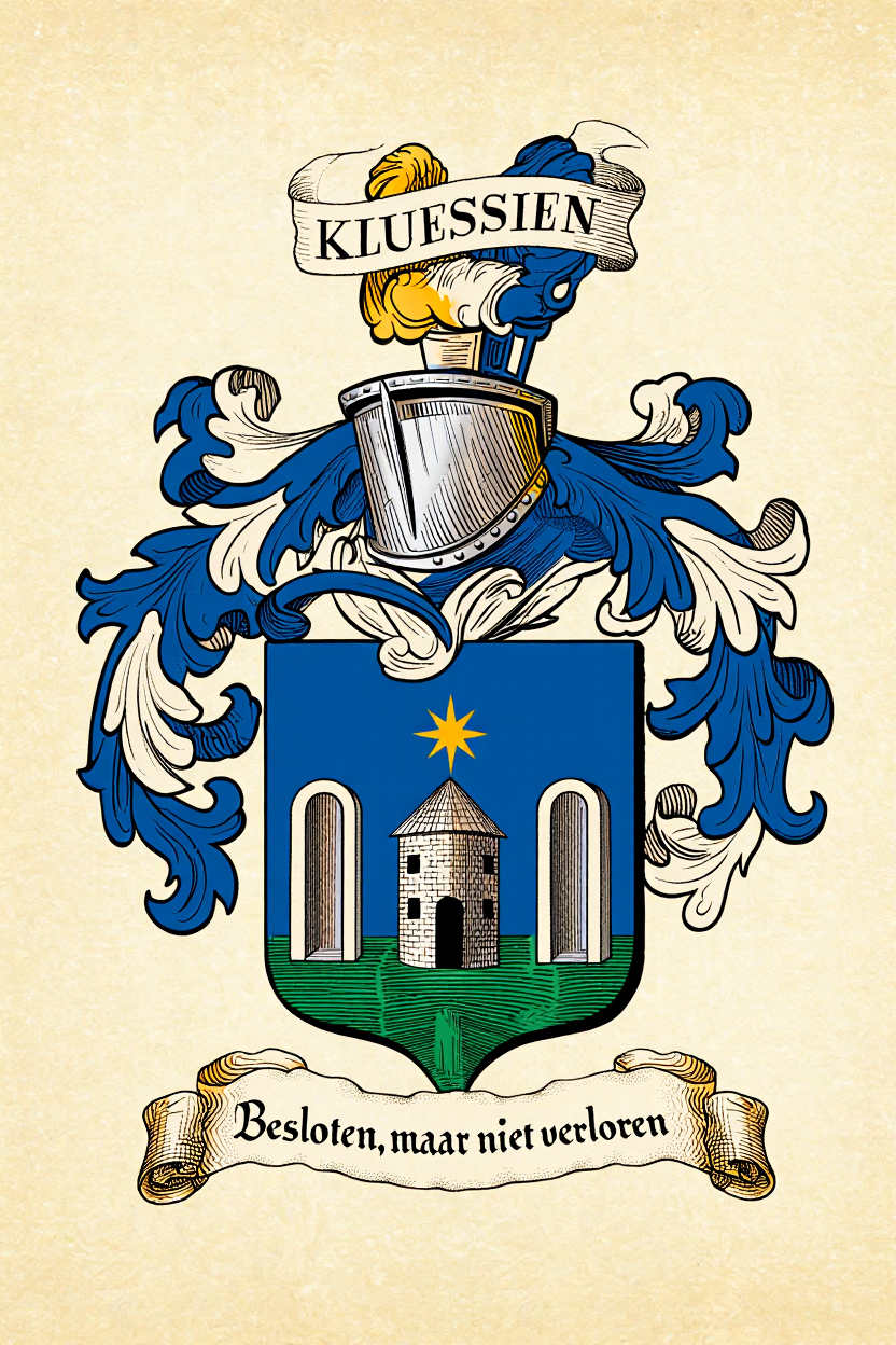 Familiewapen van de achternaam KLUESSIEN