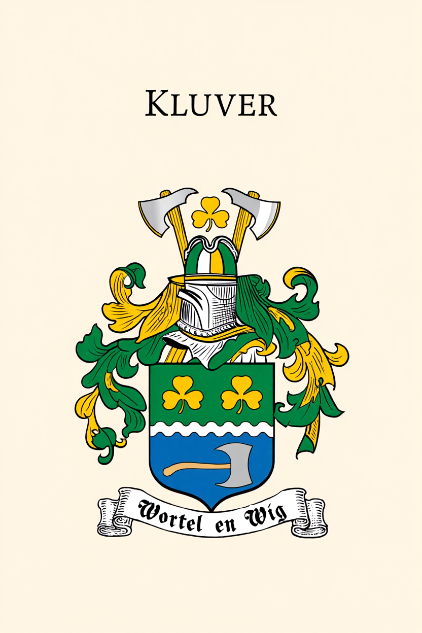 Familiewapen van de achternaam KLUVER