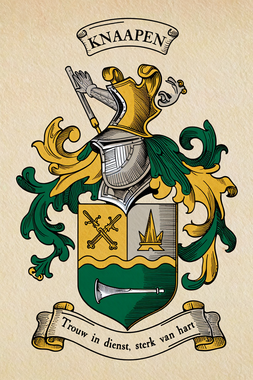 Familiewapen van de achternaam KNAAPEN (vergrendeld)