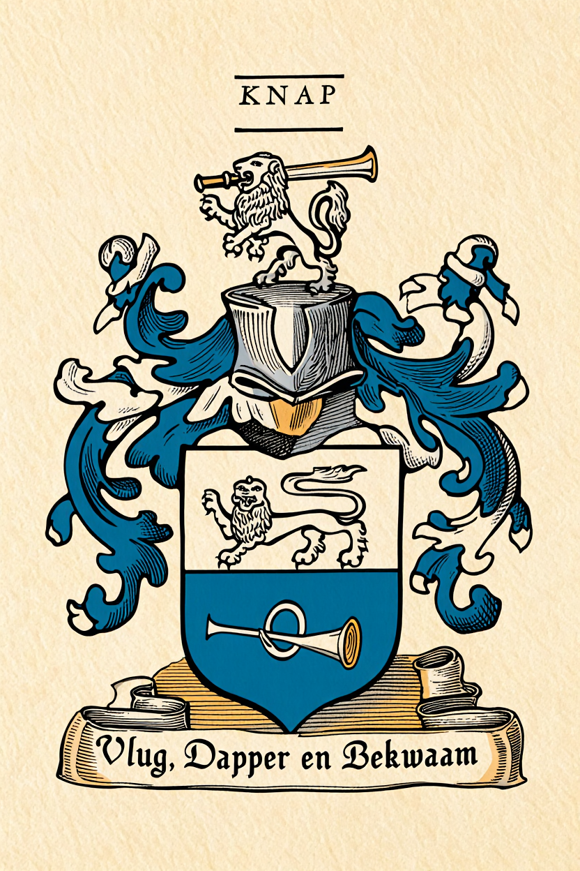 Familiewapen van de achternaam KNAP (vergrendeld)