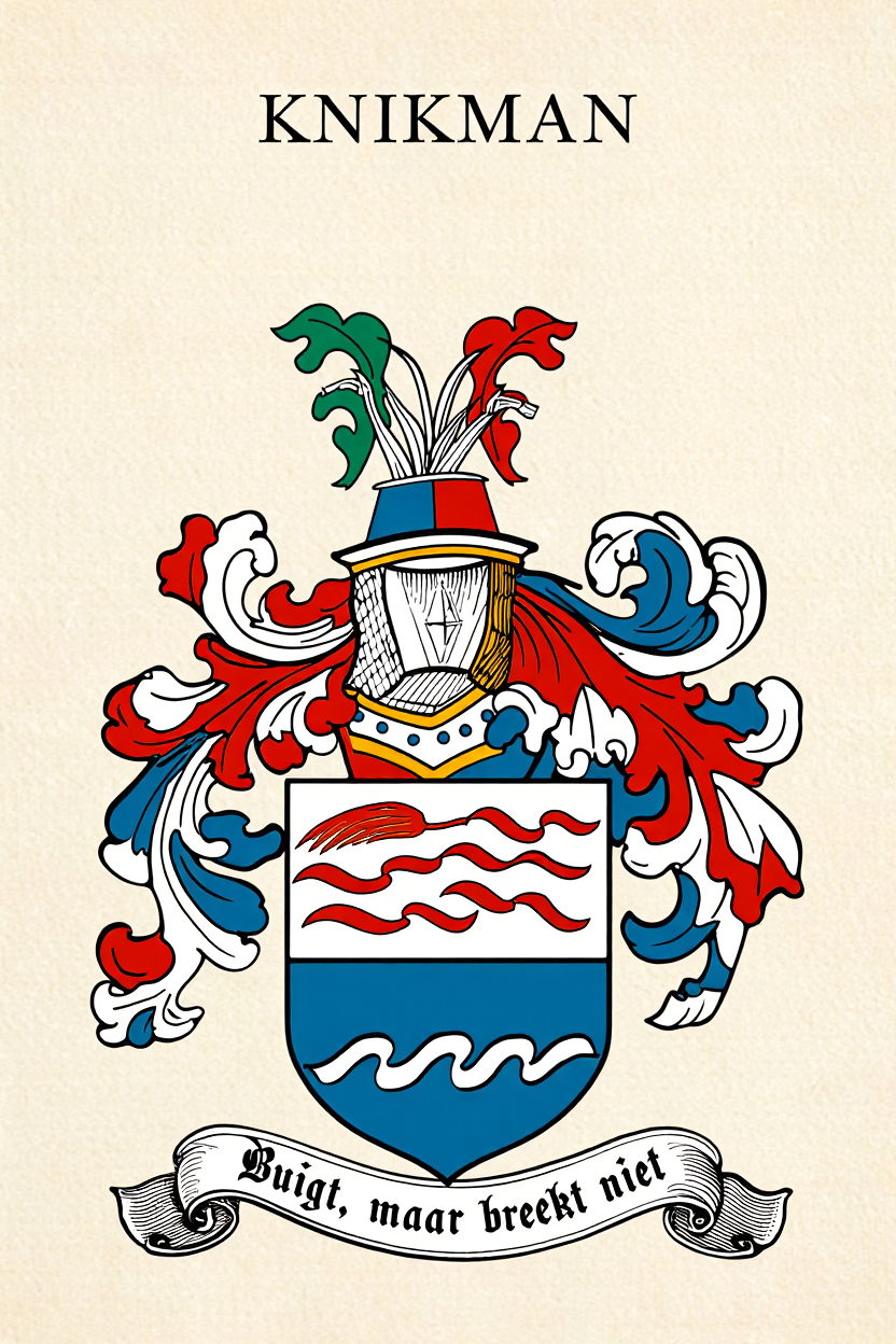 Familiewapen van de achternaam KNIKMAN