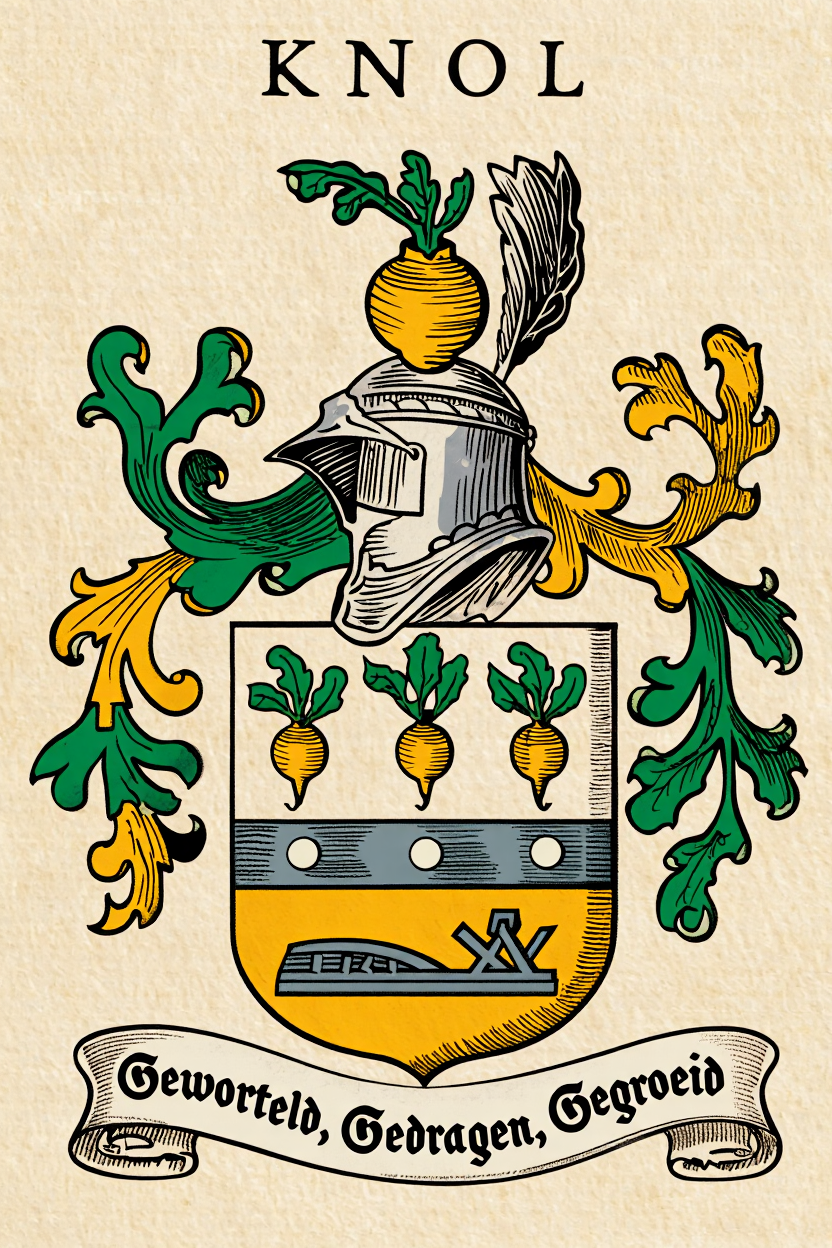 Familiewapen van de achternaam KNOL