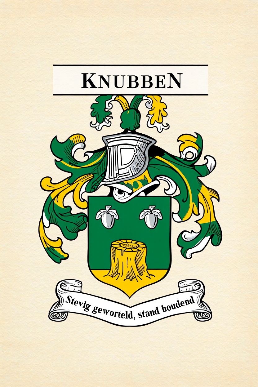 Familiewapen van de achternaam KNUBBEN