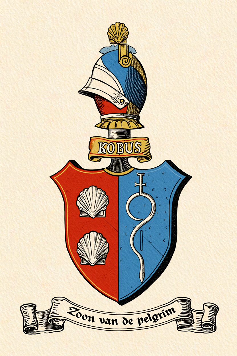 Familiewapen van de achternaam KOBUS (vergrendeld)