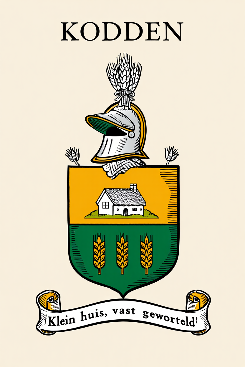 Familiewapen van de achternaam KODDEN