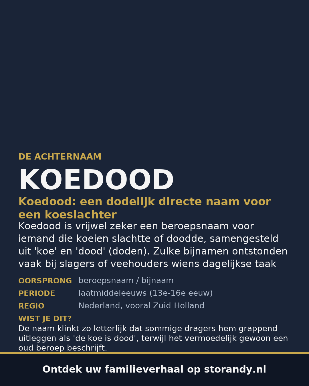 Familiewapen van de achternaam KOEDOOD