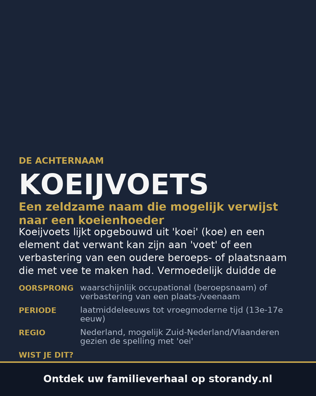 Familiewapen van de achternaam KOEIJVOETS