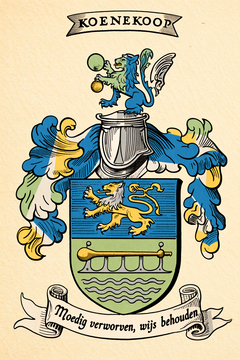 Familiewapen van de achternaam KOENEKOOP