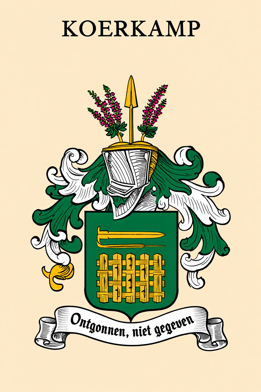 Familiewapen van de achternaam KOERKAMP