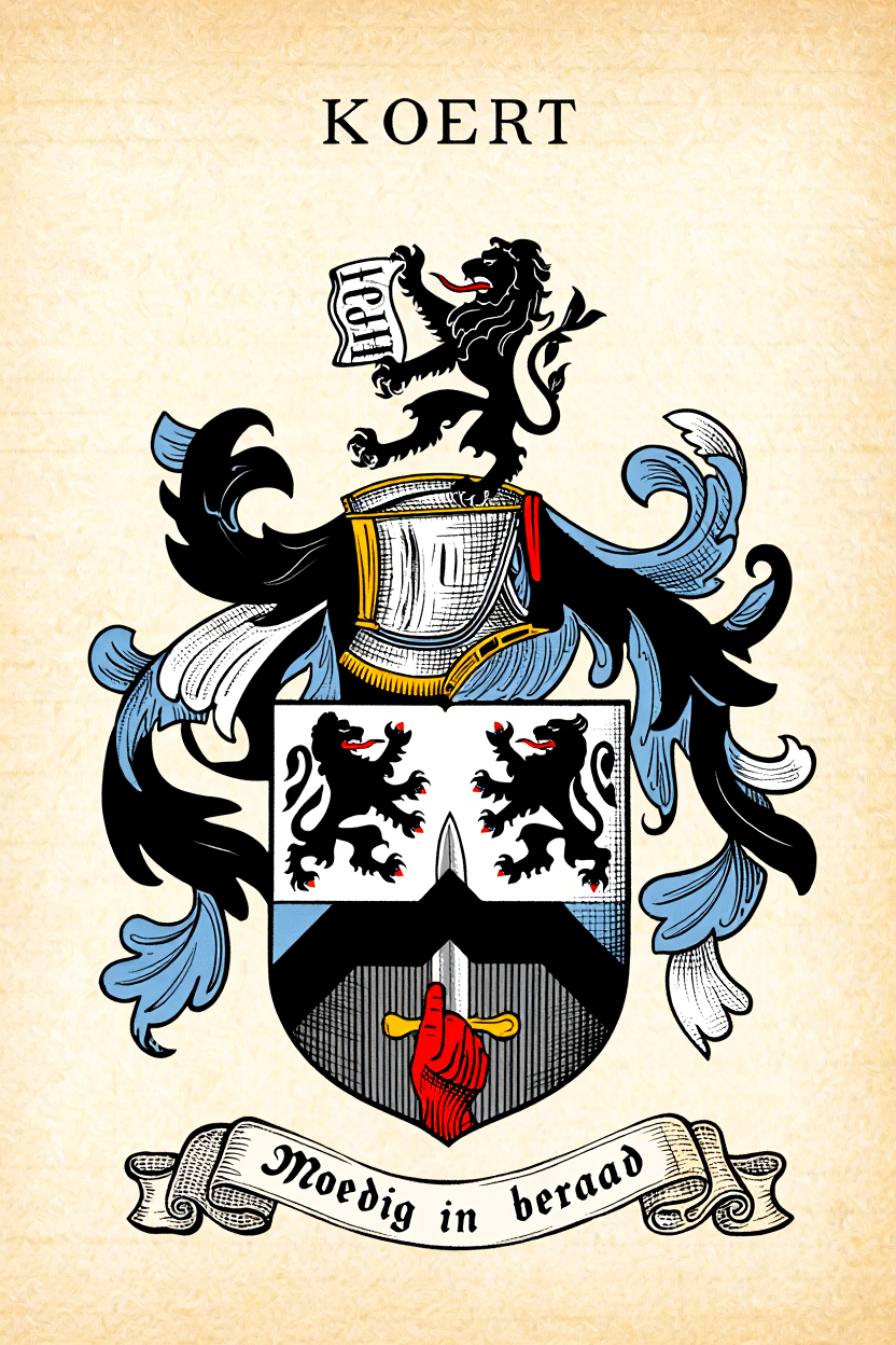 Familiewapen van de achternaam KOERT
