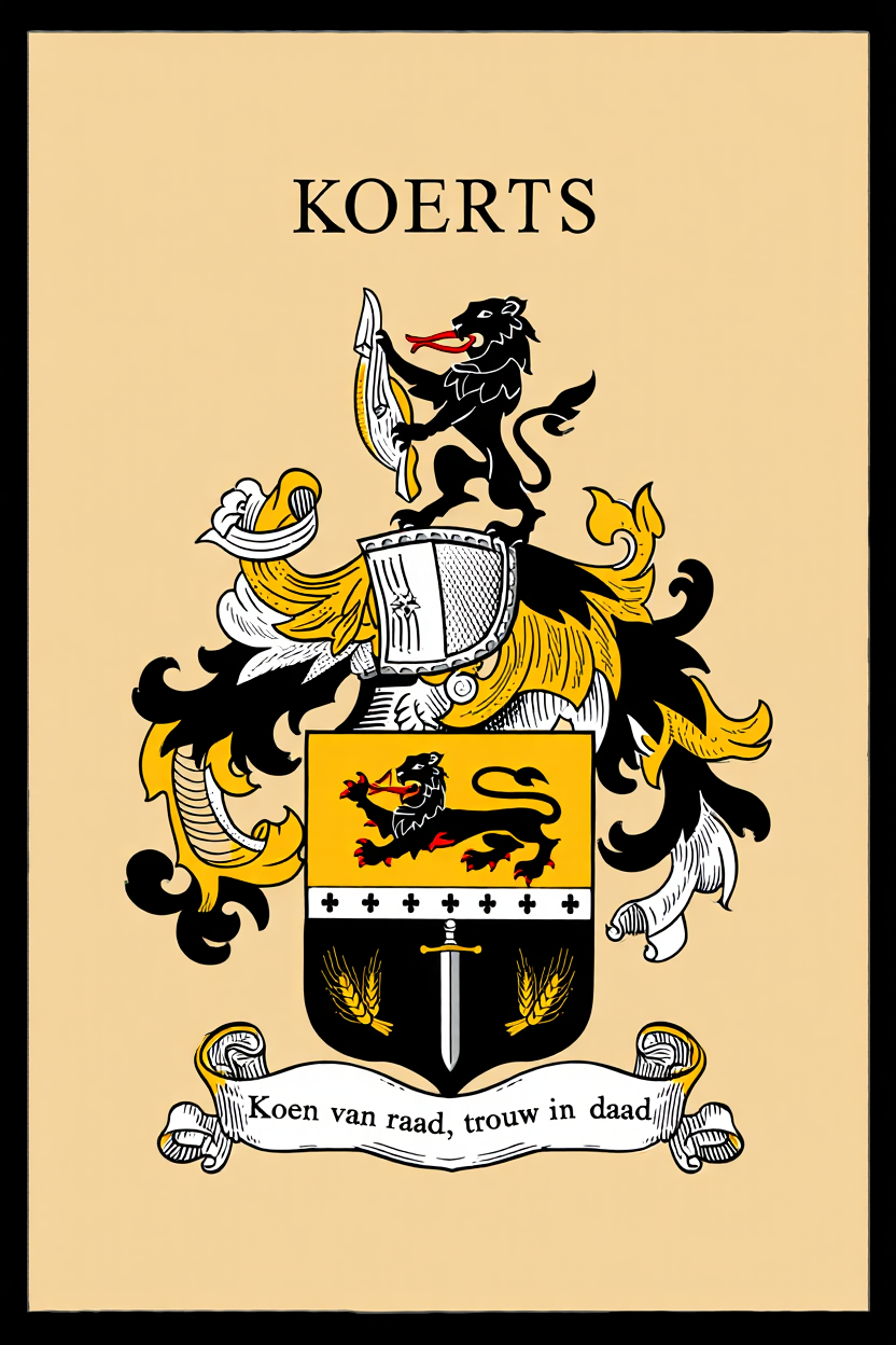 Familiewapen van de achternaam KOERTS