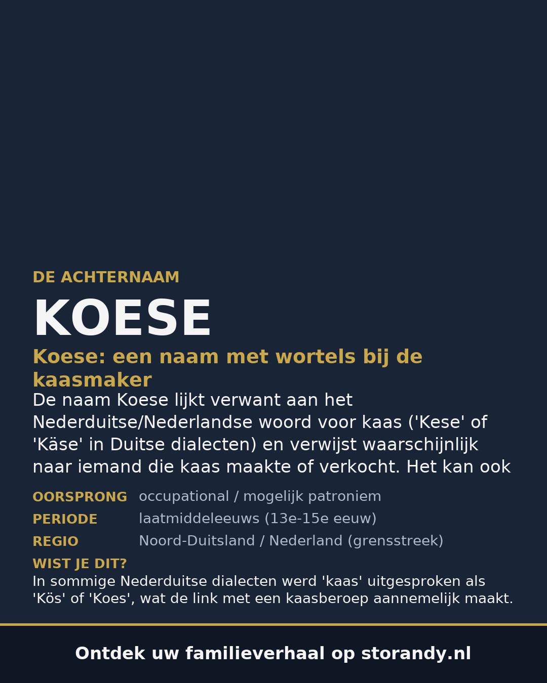 Familiewapen van de achternaam KOESE