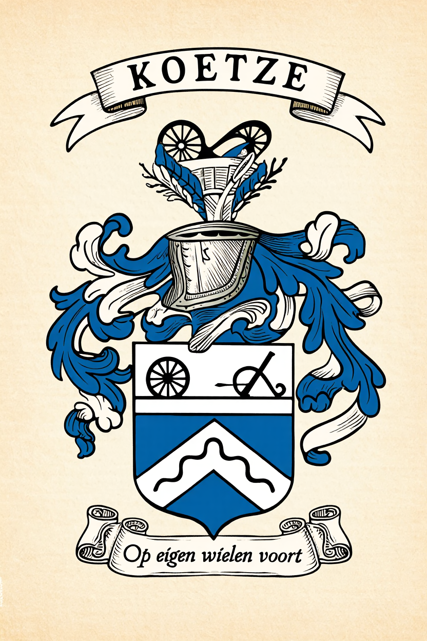 Familiewapen van de achternaam KOETZE