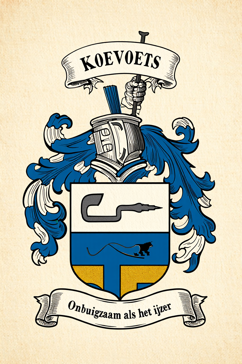 Familiewapen van de achternaam KOEVOETS