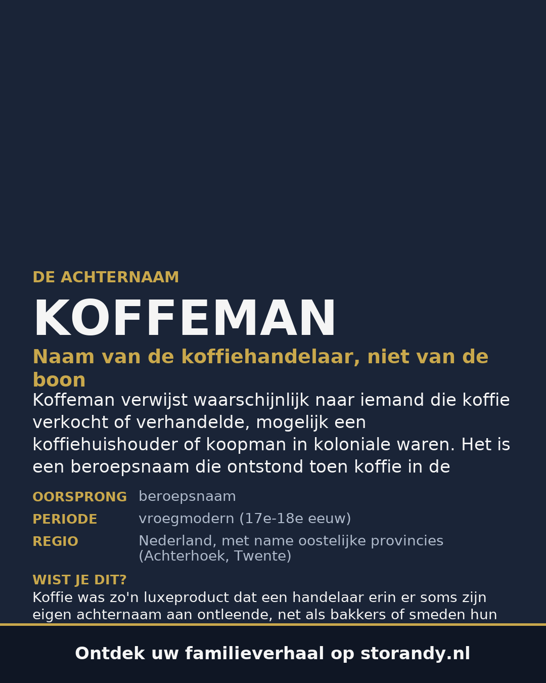 Familiewapen van de achternaam KOFFEMAN