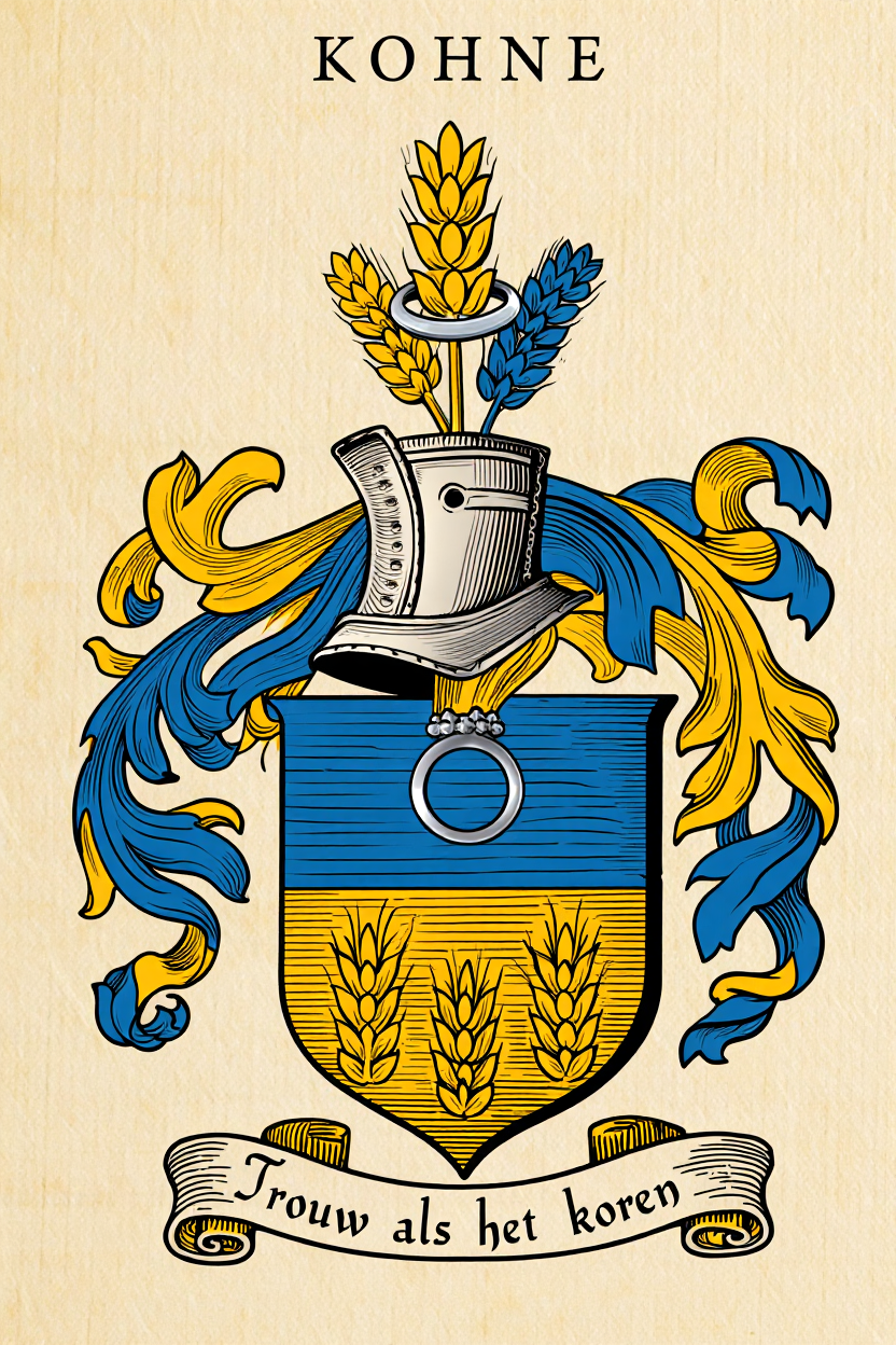 Familiewapen van de achternaam KOHNE