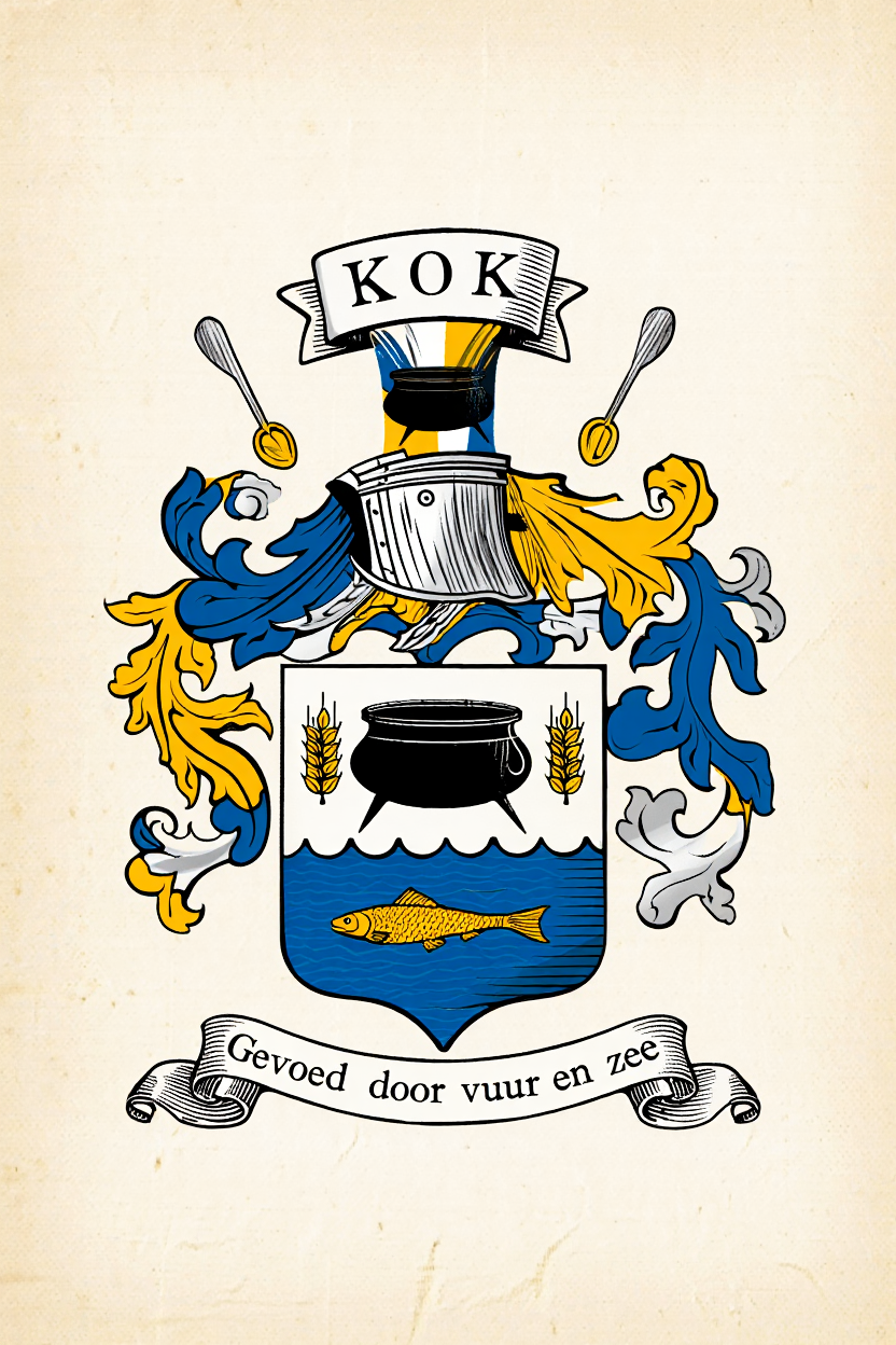 Familiewapen van de achternaam KOK