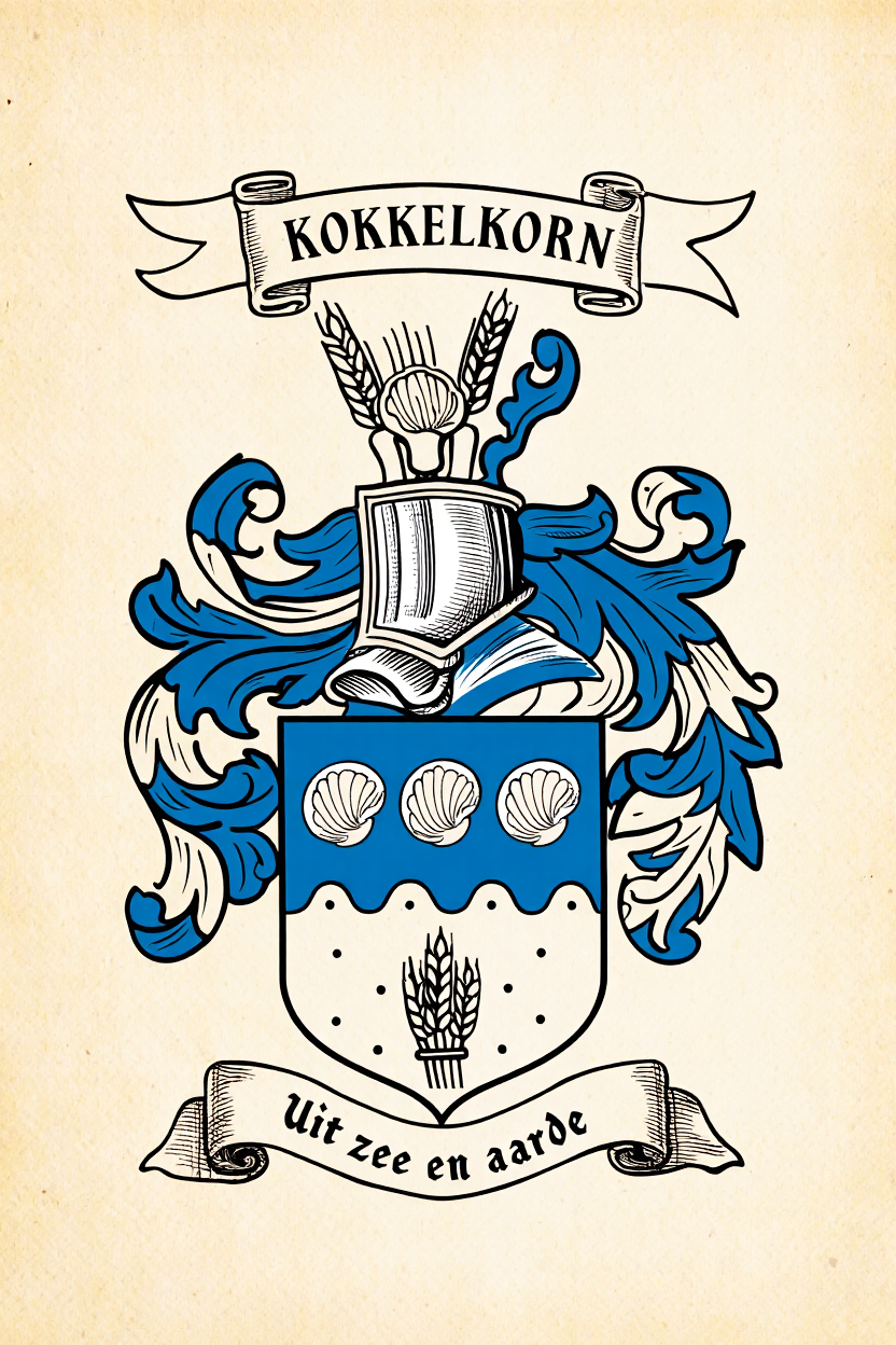 Familiewapen van de achternaam KOKKELKORN