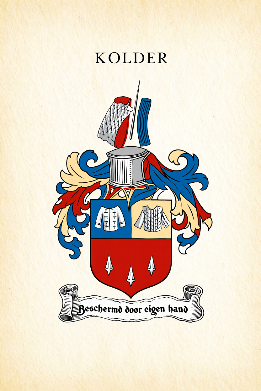 Familiewapen van de achternaam KOLDER