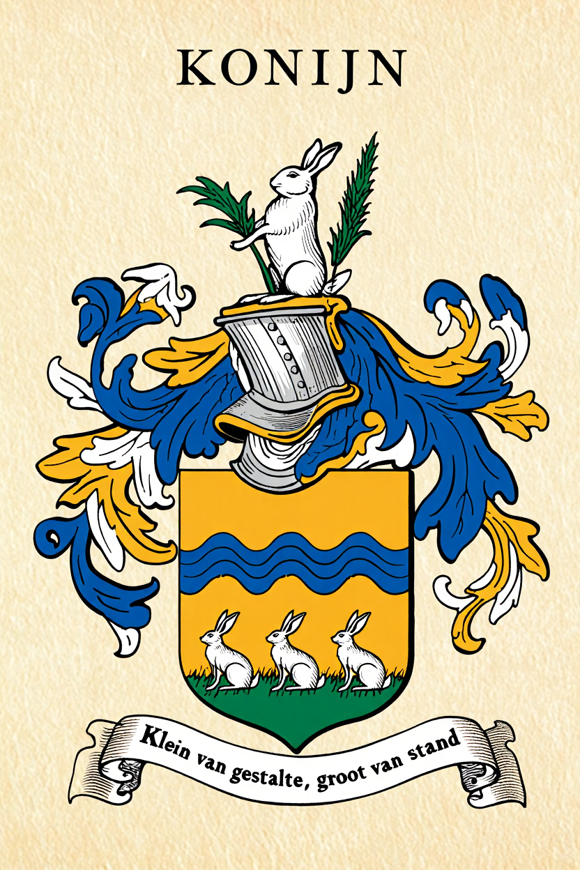 Familiewapen van de achternaam KONIJN