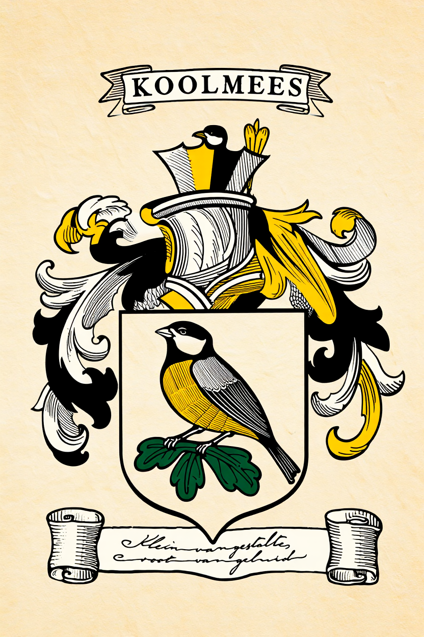 Familiewapen van de achternaam KOOLMEES