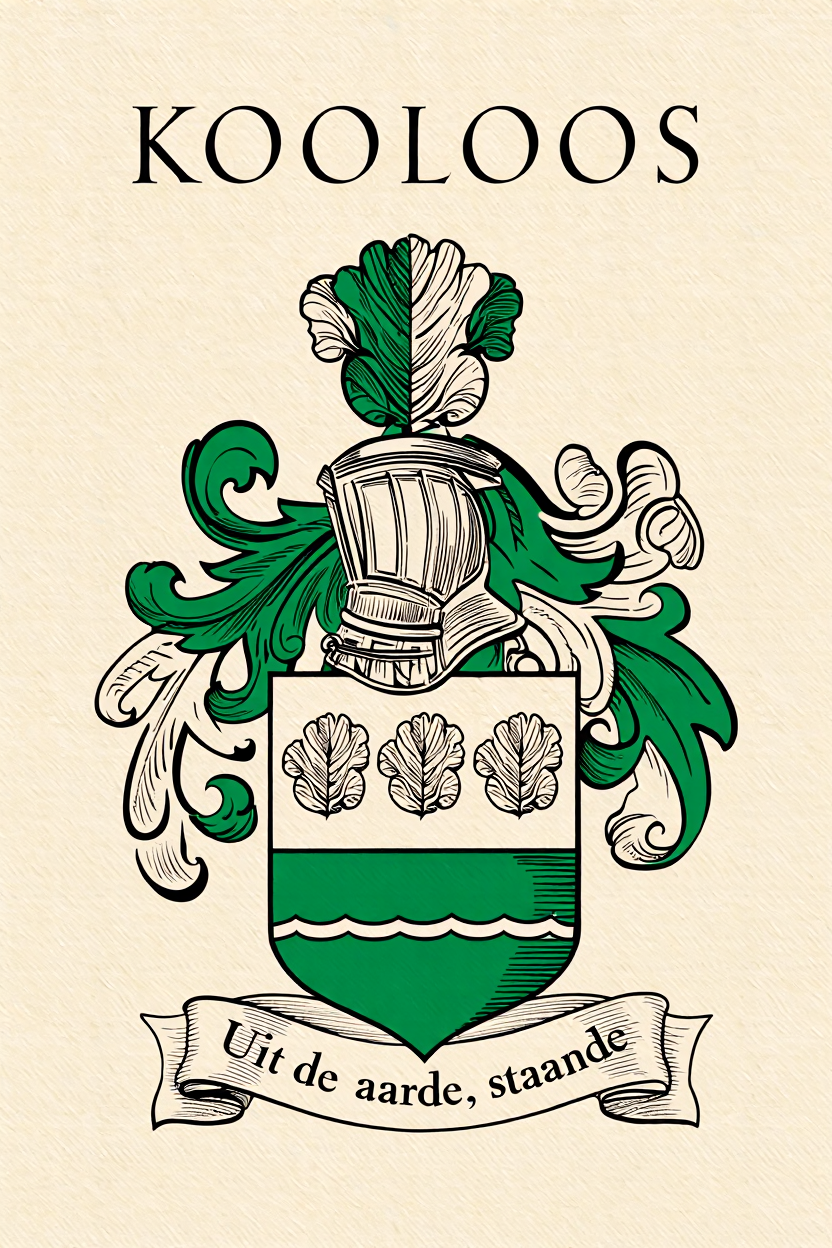Familiewapen van de achternaam KOOLOOS (vergrendeld)