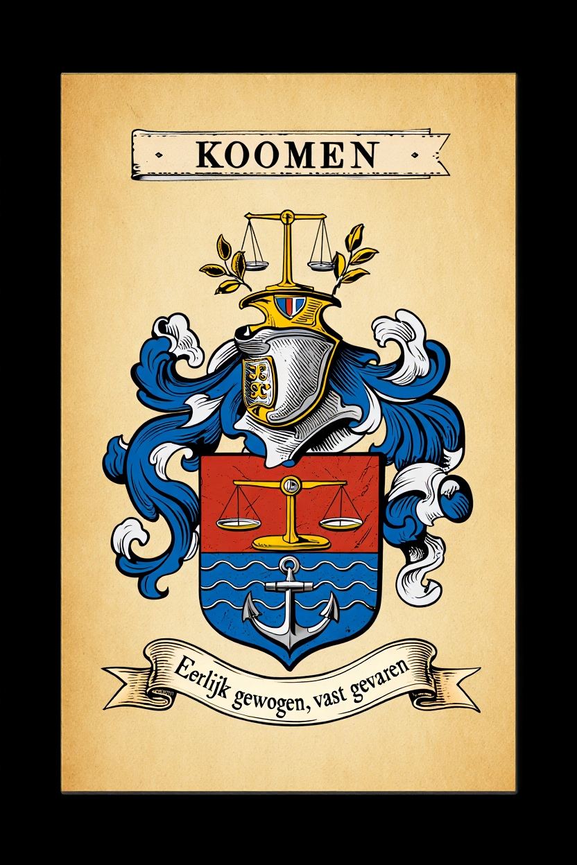 Familiewapen van de achternaam KOOMEN