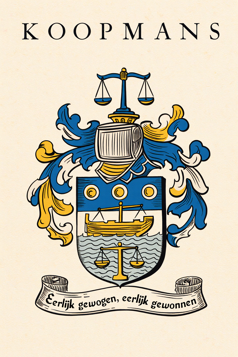 Familiewapen van de achternaam KOOPMANS