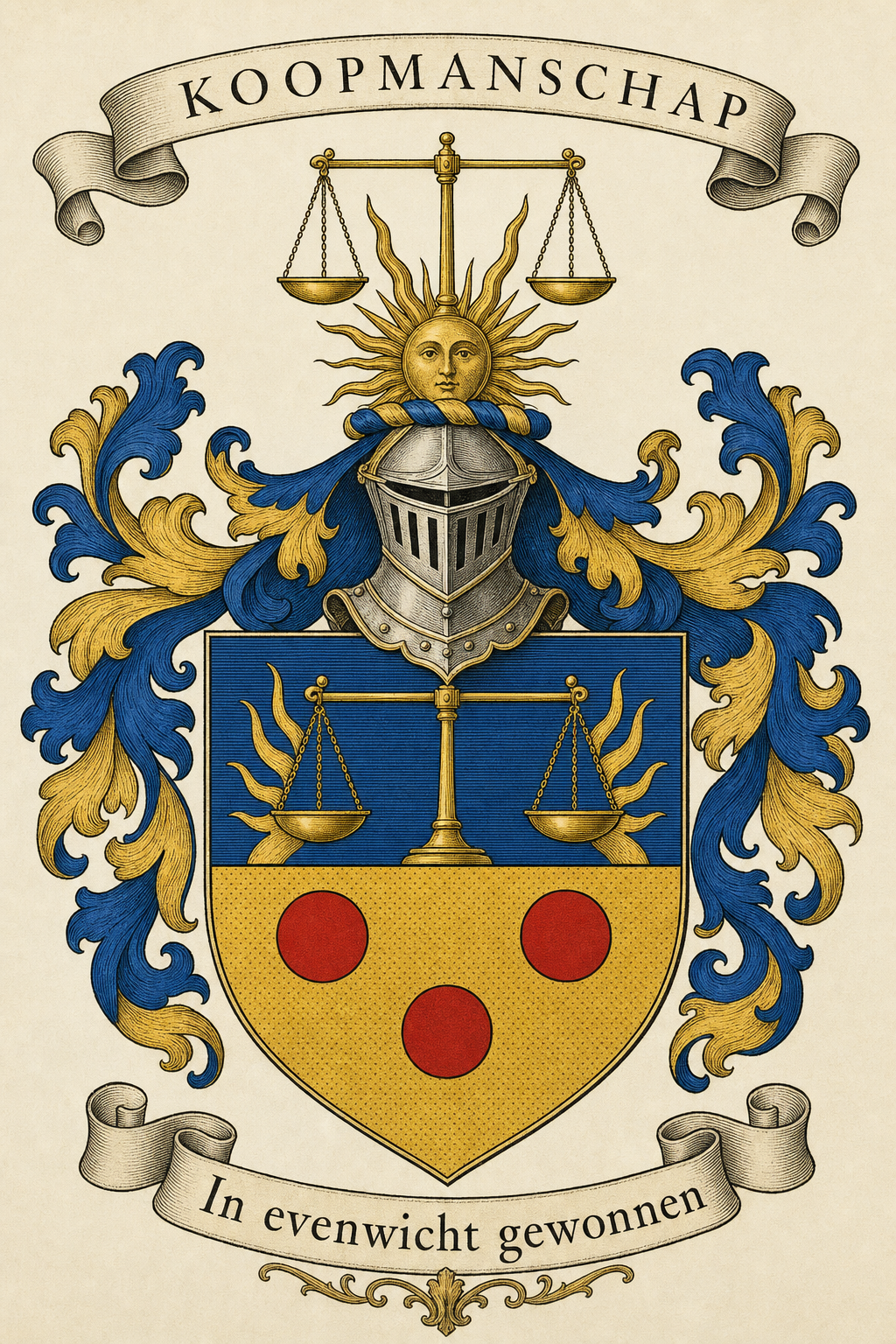 Familiewapen van de achternaam KOOPMANSCHAP (vergrendeld)