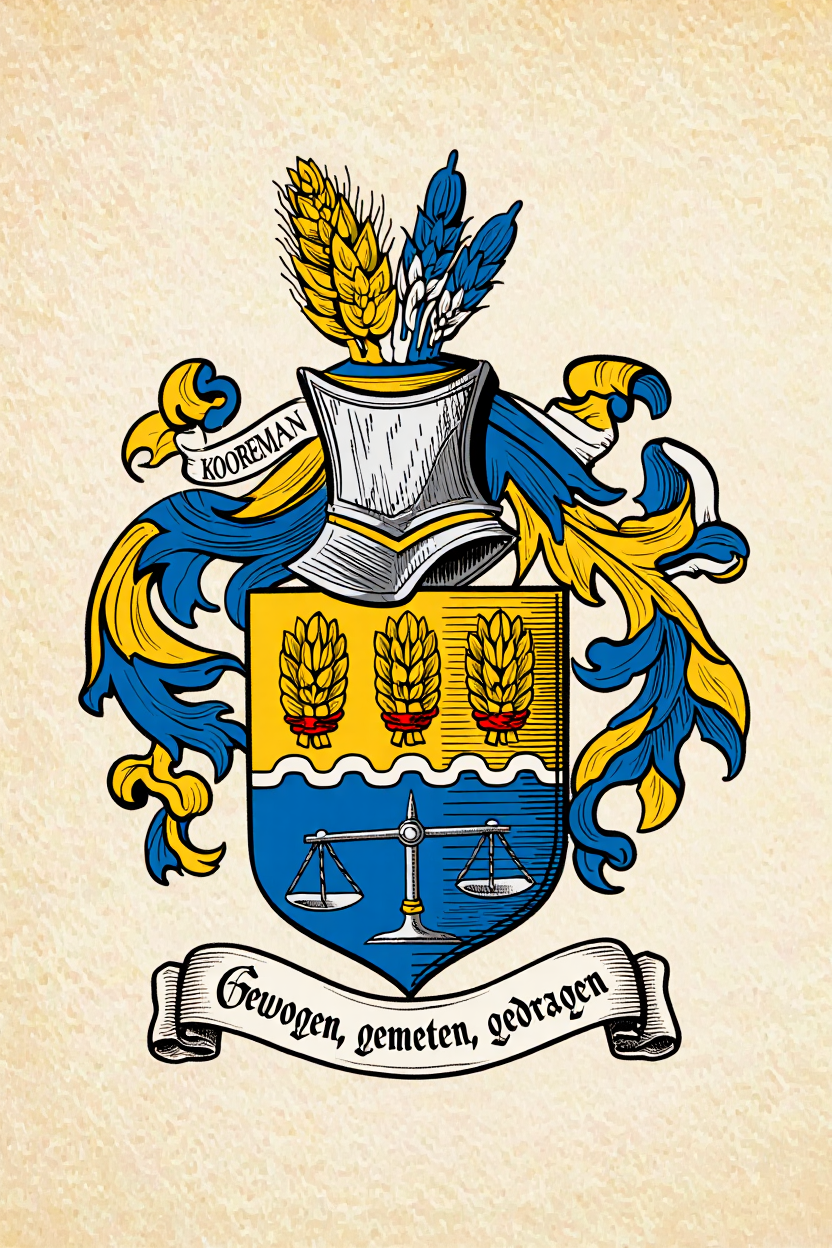 Familiewapen van de achternaam KOOREMAN