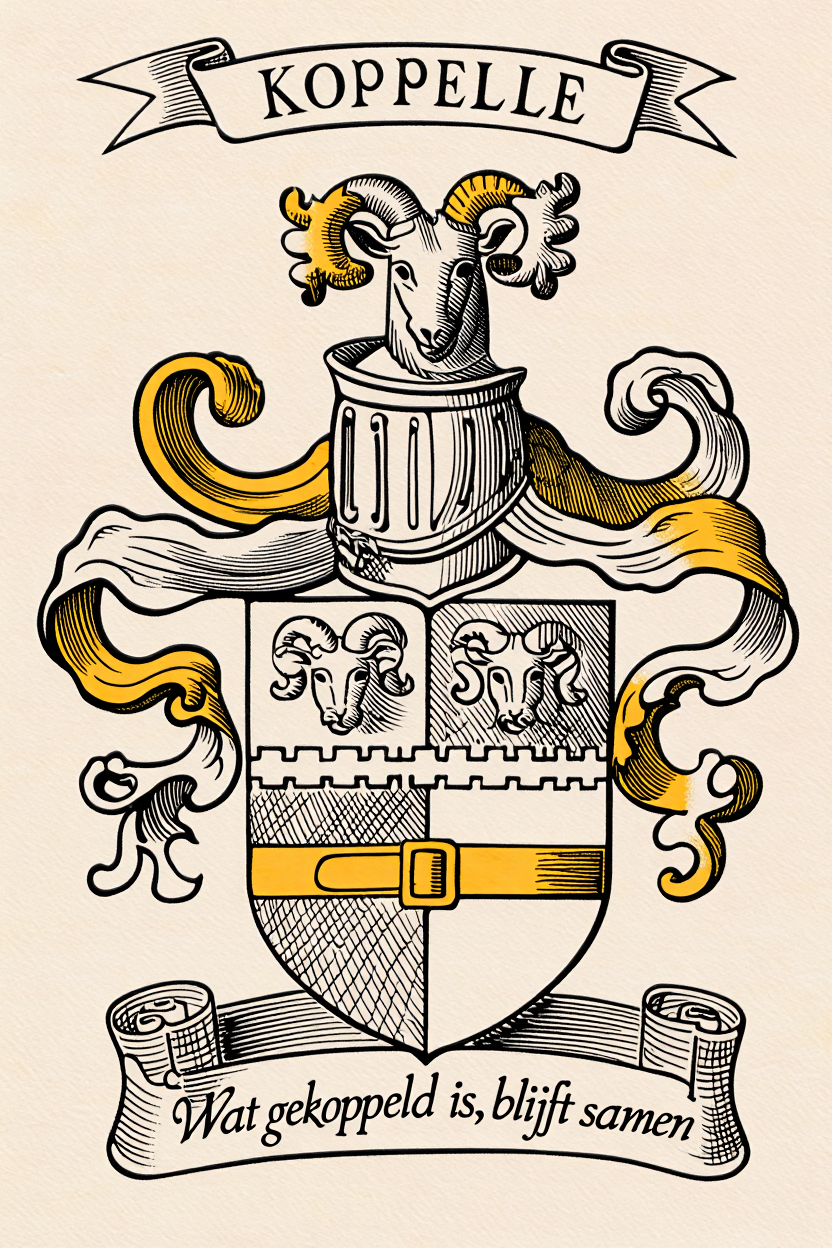 Familiewapen van de achternaam KOPPELLE