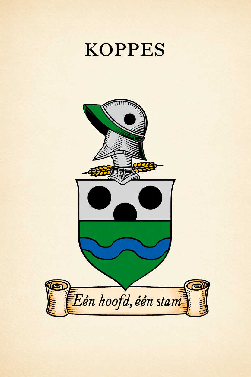 Familiewapen van de achternaam KOPPES