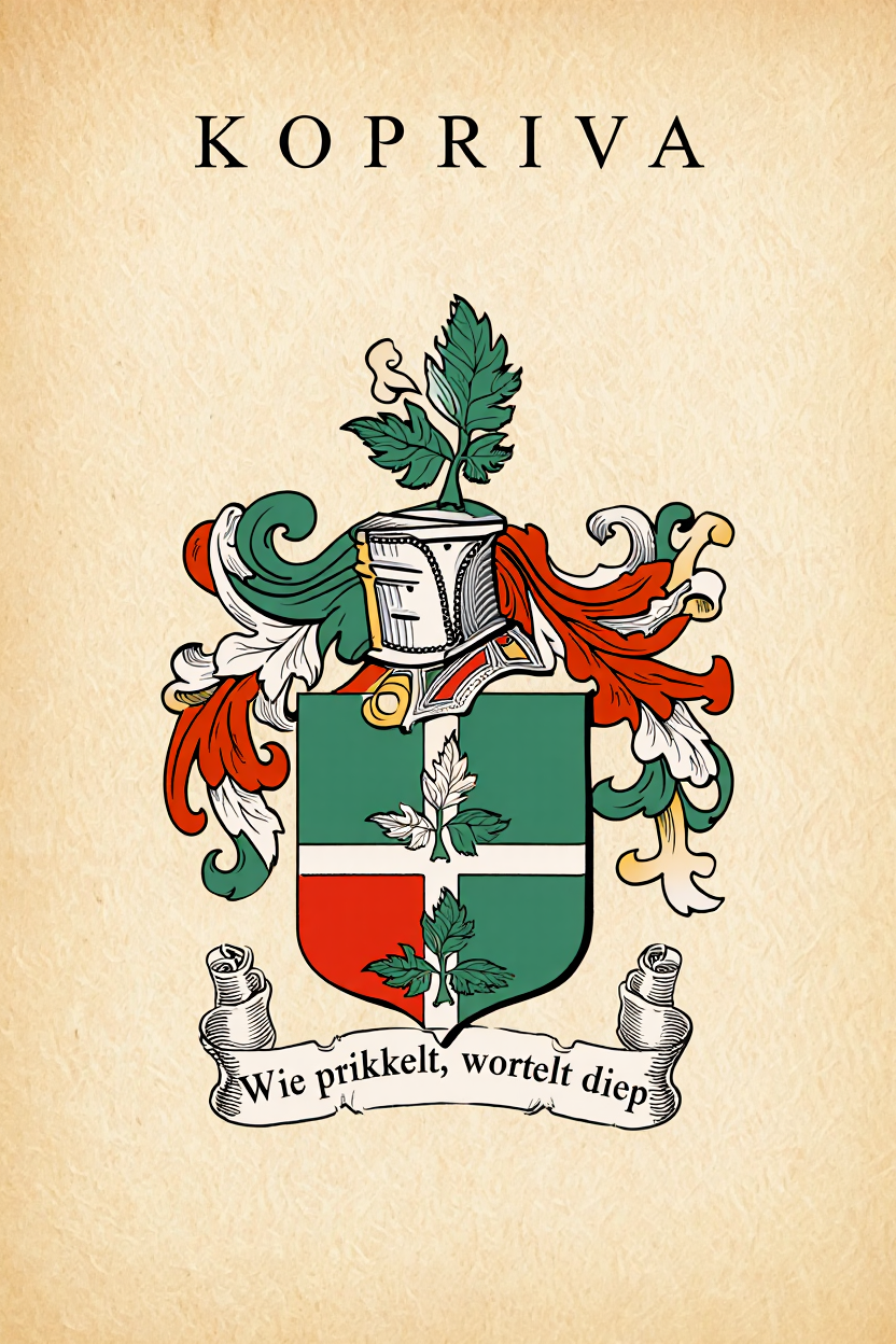 Familiewapen van de achternaam KOPRIVA