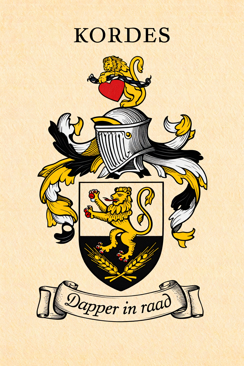 Familiewapen van de achternaam KORDES