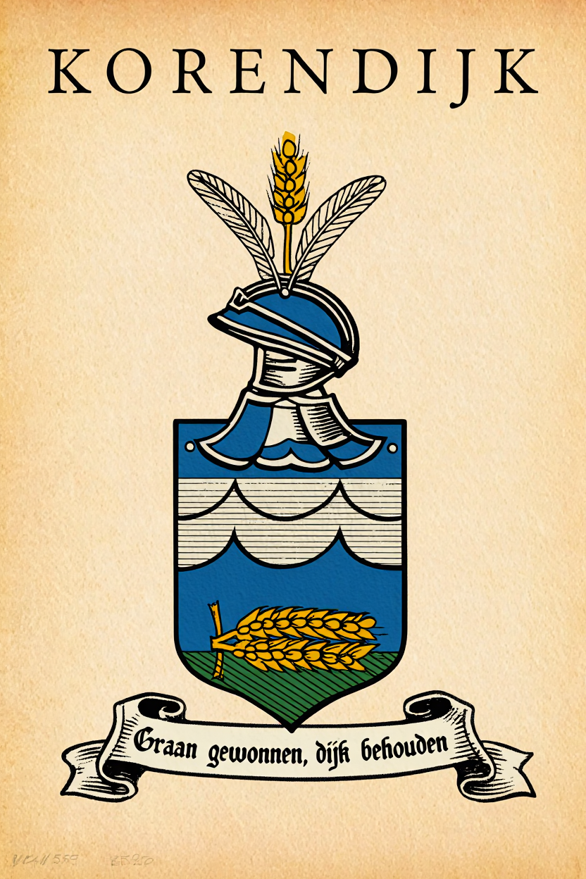 Familiewapen van de achternaam KORENDIJK