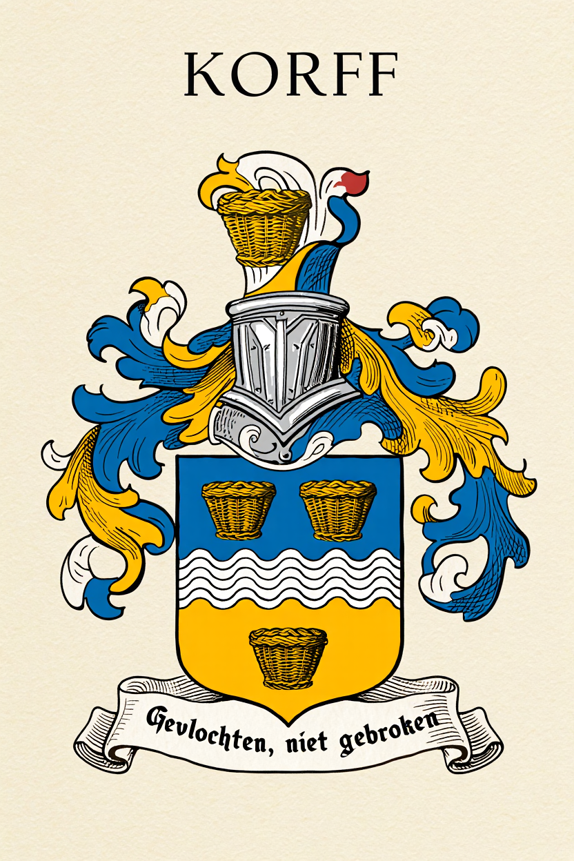 Familiewapen van de achternaam KORFF