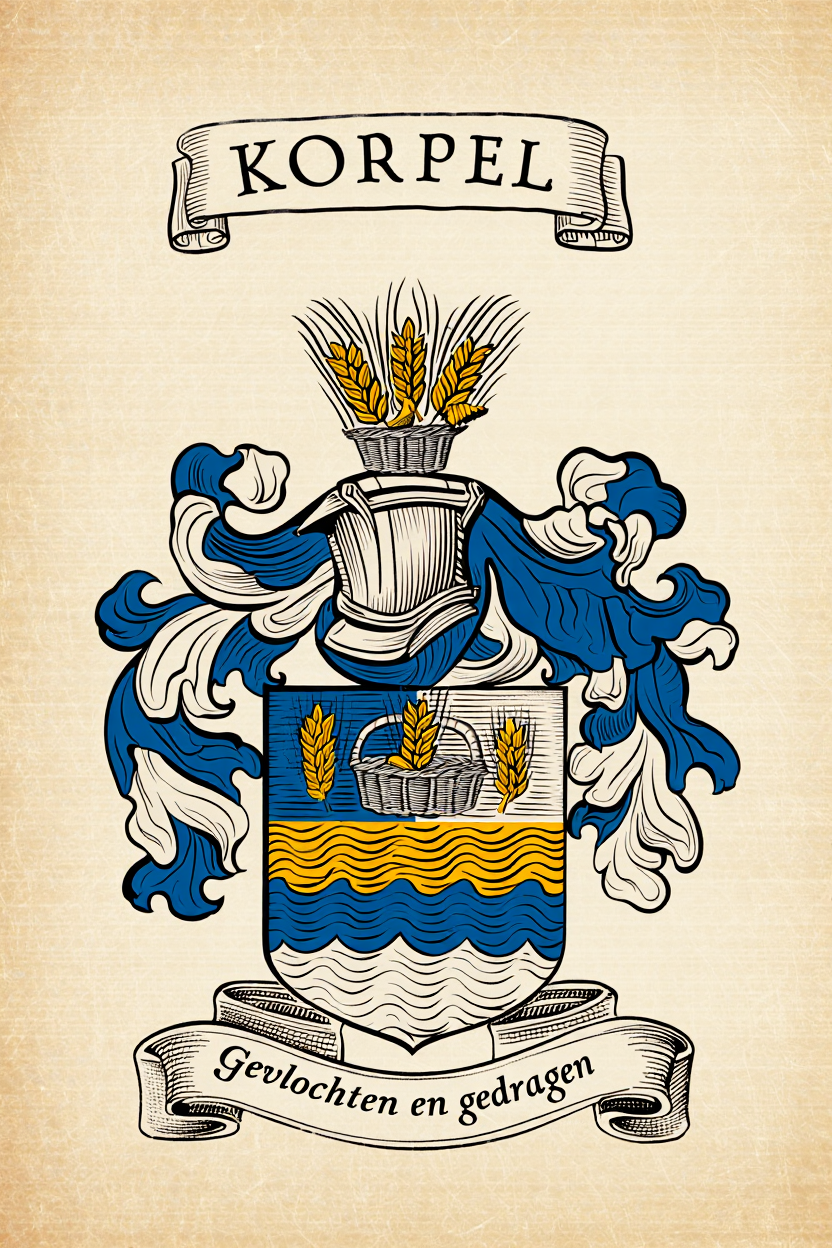 Familiewapen van de achternaam KORPEL